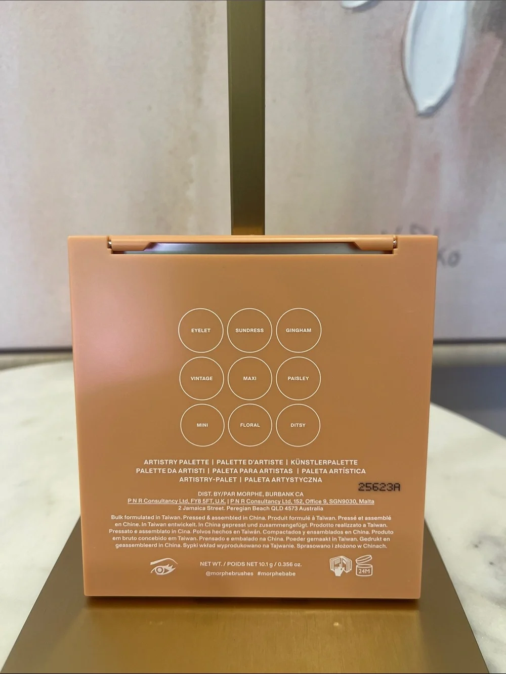 NIB Morphe Matte Essentials 9B Peach Brown Eyeshadow Palette
